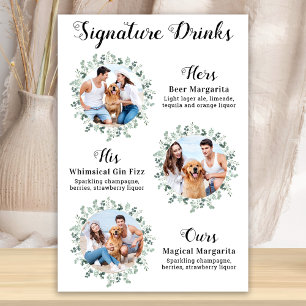 Signature Drinks Elegante Hochzeit 3 Fotos Poster