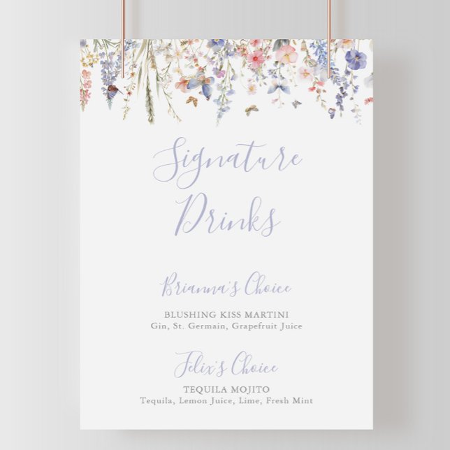 Signature Drinks für die sommerliche mehrfarbige W Poster (Von Creator hochgeladen)