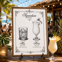 Signature-Drinks Hochzeit Seine und Ihre