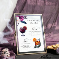 Signature Drinks Lila & schwarz 'bis Tod