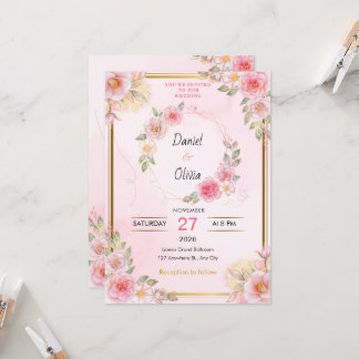 Signature Elegance Wedding Invitation Einladung