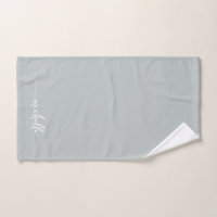 Signature élégante en nom monogrammé vert sauge
