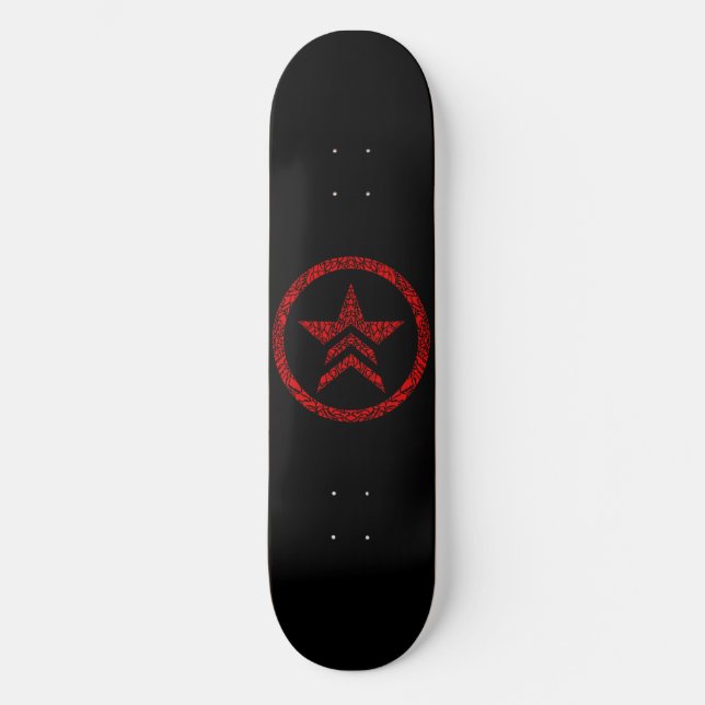Signature Freedom Star Custom Pro Park Board Skateboard (Vorderseite)