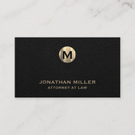 Signature Gold Monogram Legal Professionals Visitenkarte