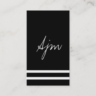 Signature Monogram 2 / Bokeh Visitenkarte