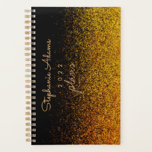 Signature Parties scintillant or noir Monogramme