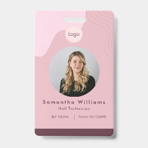 Signature Posh Beauty Salon Mitarbeiter ID Card Ausweis