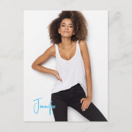 Signature Postcard QR Code Schauspieler Modell Pro Postkarte