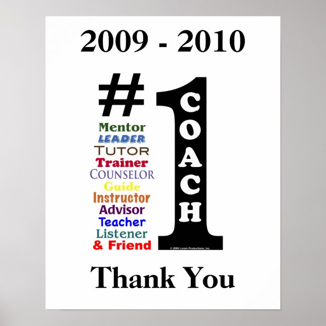 Signature Poster for #1 Coach (Vorne)