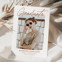 Signature Rust Script Photo Graduation