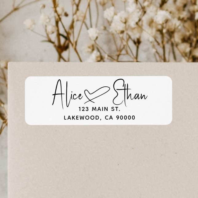 Signature Script Heart Modern Label (Von Creator hochgeladen)