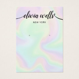 Signature Script Holographic Earring Display Card