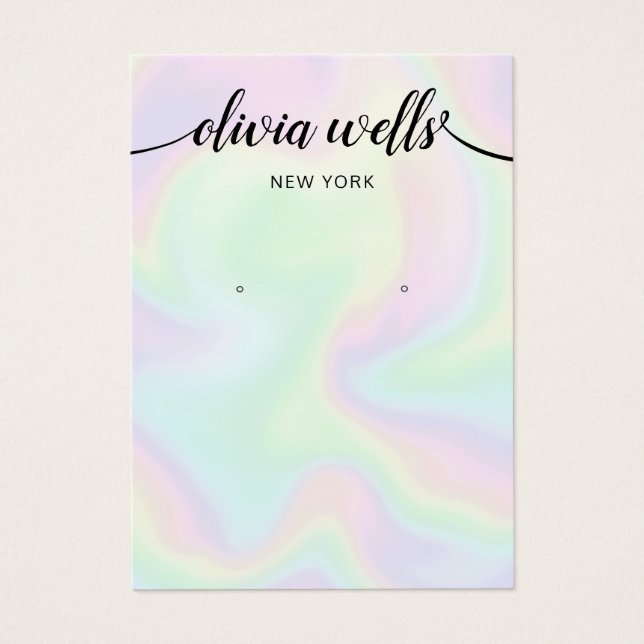 Signature Script Holographic Earring Display Card (Vorderseite)