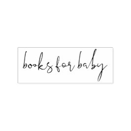 Signature Script Letters Books for baby Gummistempel