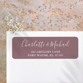Signature Script Mauve Wedding Rücksendeadresse