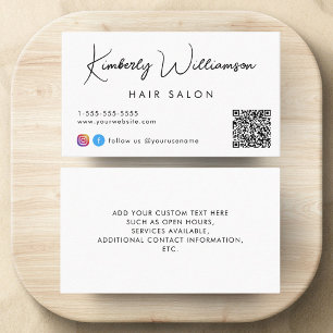 Signature Script QR Code Visitenkarte