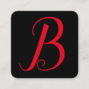 Signature-Serie   Monogramm Quadratische Visitenkarte