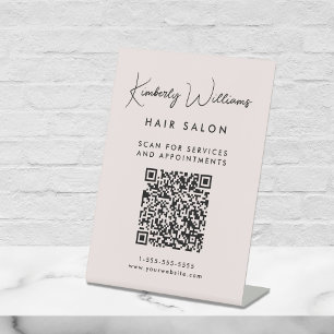 Signature-Skript QR-Code Rosa Sockelschild