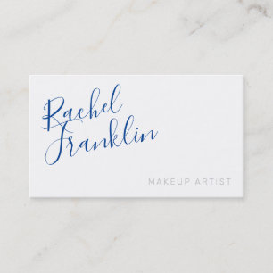 SIGNATURE-Skriptname Moderne chic Royal Blue Visitenkarte