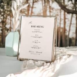 Signature-Vorlage für das Menü "Sage Boho Wedding Poster