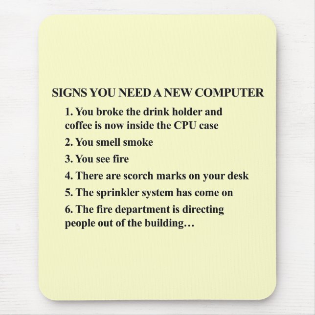 Signaturen, die Sie benötigen einen neuen Computer Mousepad (Vorne)