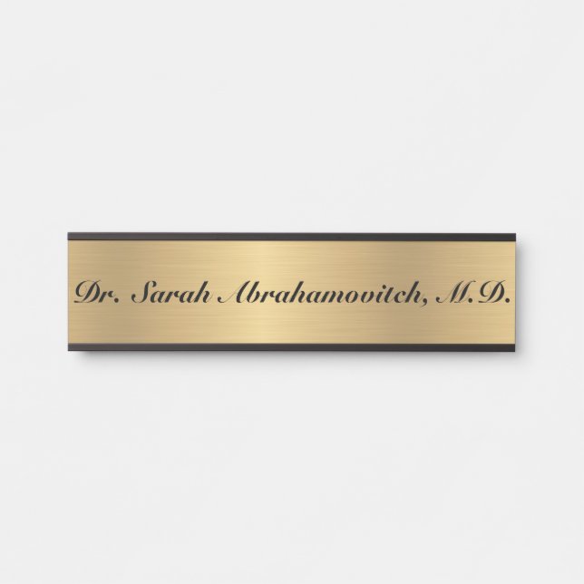 Signaturen für das Schild der Außenhilfe von Gold  (Vorderseite )