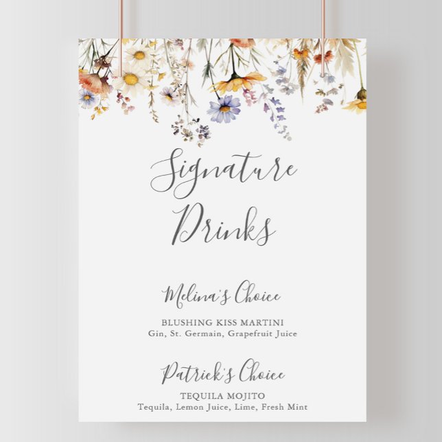 Signaturgetränke für die Sonnenschein-Wildblume im Poster (Von Creator hochgeladen)