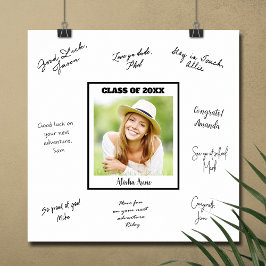 Signaturmeldung der Foto Graduation Party Poster