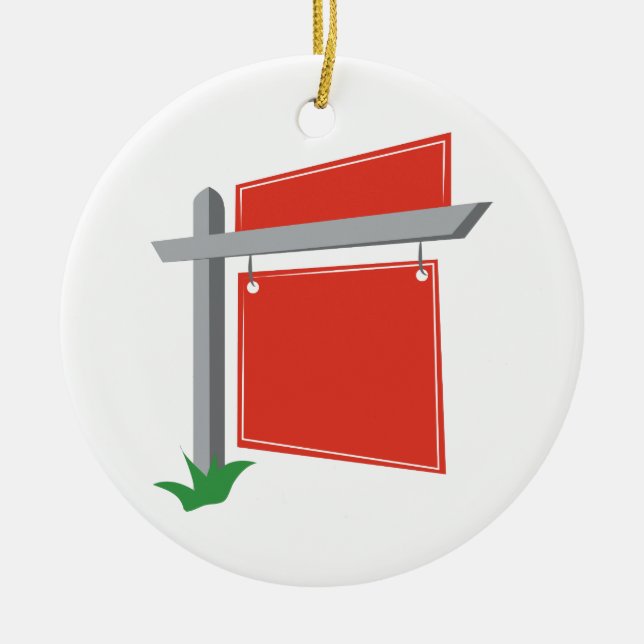 Signaturposten Keramik Ornament (Vorne)