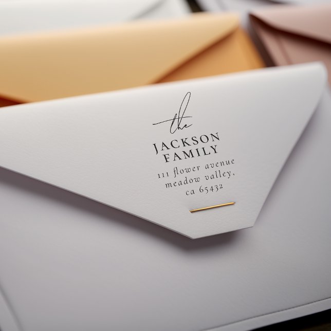 Signaturskript "The Family Name Rücksendeadresse" Permastempel (Von Creator hochgeladen)