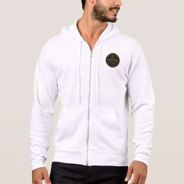 Signaturstil - Minimaler Logo-Hoodie Hoodie (Vorderseite)