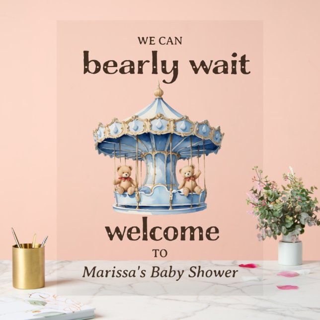 SIGNE ACrylique de bienvenue du Baby shower pour g (Mariage)