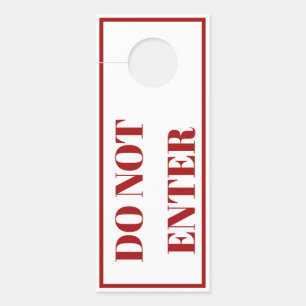 Signe Affichette de porte à domicile et au travail