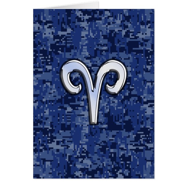 Signe Aries Zodiac sur la déco photo numérique ble (Devant)