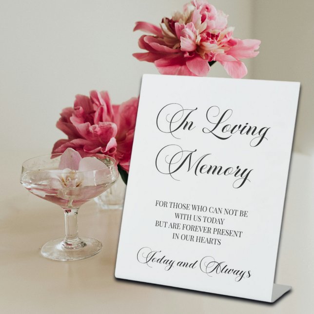 Signe commémoratif "In Love Memory" Script élégant (Créateur téléchargé)