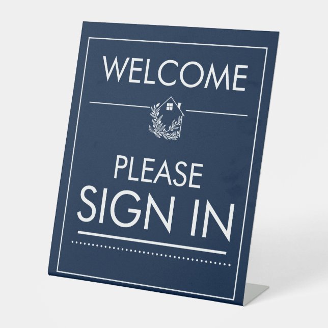 signe d'accueil en immobilier, immobilier (Recto)