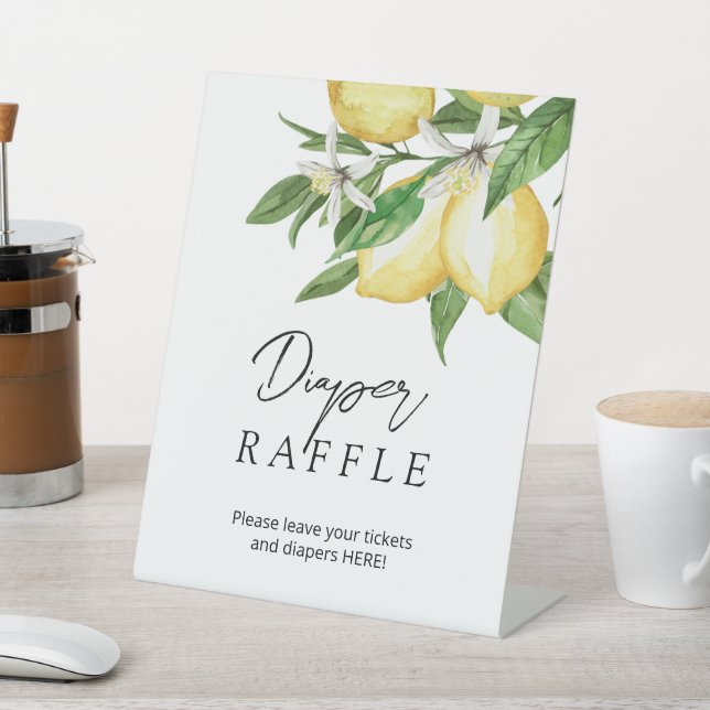 Signe de Baby shower de lêtre vert citron (In SItu)