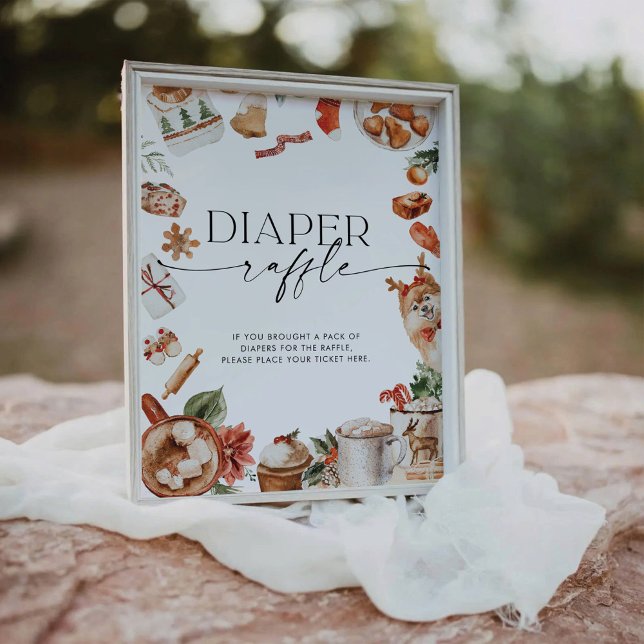 Signe de Baby shower de Noël d'hiver Diaporama (Créateur téléchargé)