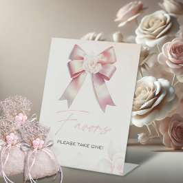 Signe de Baby shower Floral Bow rose