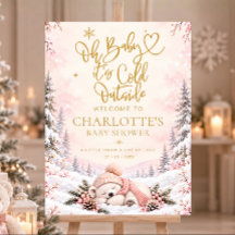Signe de bienvenue Flocon de neige rose pour Baby