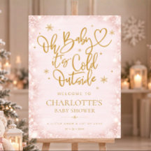 Signe de bienvenue Flocon de neige rose pour Baby