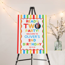 Signe de bienvenue pour photo d'anniversaire Ready
