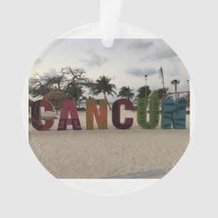 Signe de Cancun - Playa Delfines, ornement du
