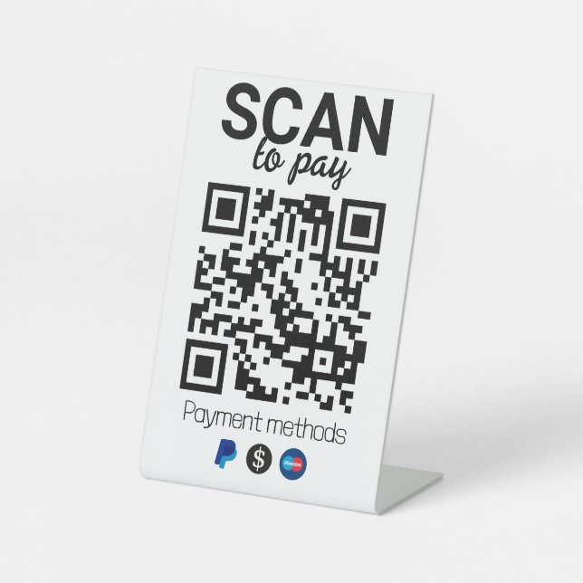 Signe de code QR Salon & Beauté | Médias sociaux,  (Recto)
