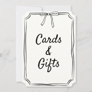 Signe de coquette moderne de la boîte à main Carte