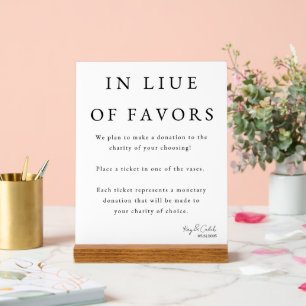 Signe de faveur pour mariage