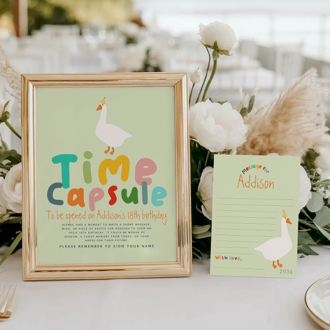 Signe de la Capsule d'Anniversaire d'une oie bête (Créateur téléchargé)