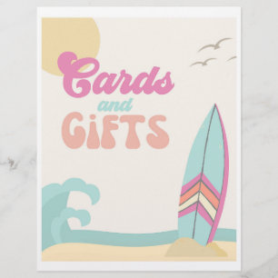 SIGNE DE LA PARTIE DE SURF Cartes + Symbole Cade