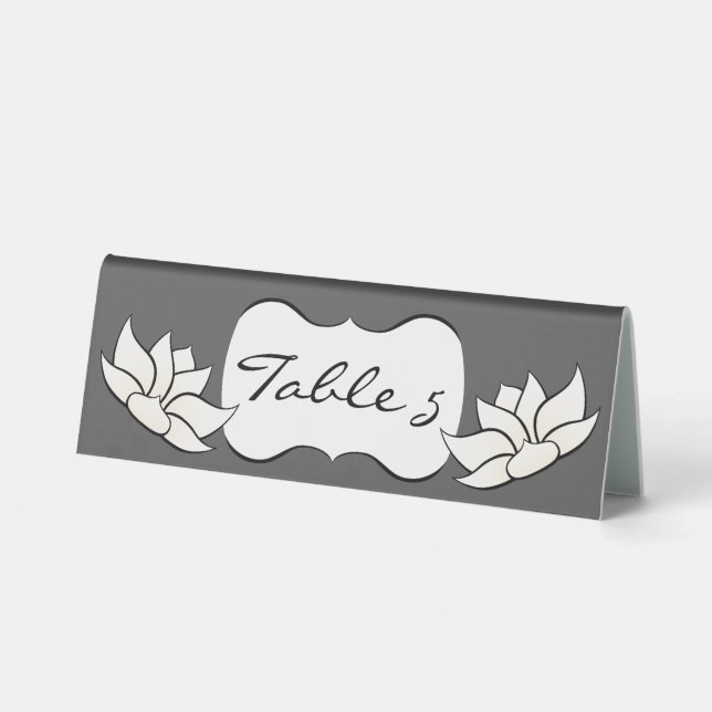 Signe de Lotus en blanc et blanc (Recto)