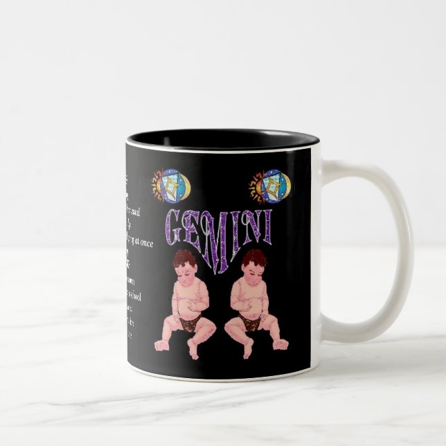 SIGNE DE NAISSANCE GEMini Zodiac Mug (Droit)